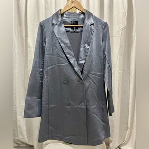 DYNAMITE blazer dress grey metallic small
